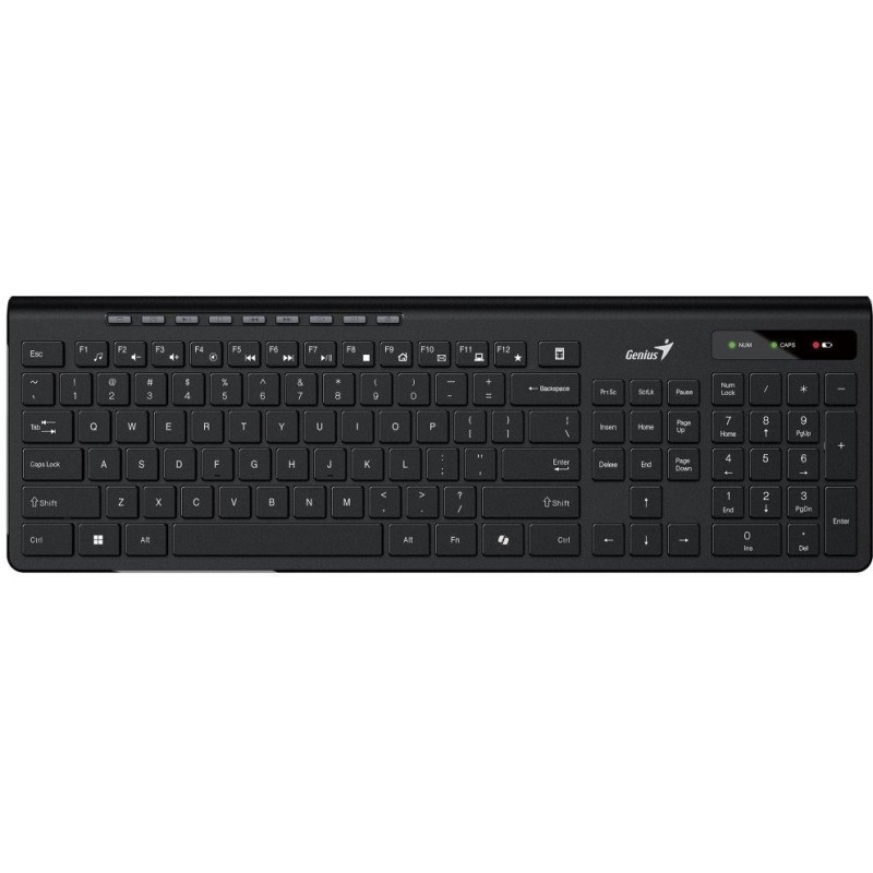 GENIUS Slimstar 7230/ bezdrátová 2,4GHz/ Copilot/ mini receiver/ USB/ černá/ CZ+SK layout