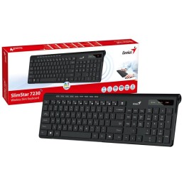 GENIUS Slimstar 7230/ bezdrátová 2,4GHz/ Copilot/ mini receiver/ USB/ černá/ CZ+SK layout