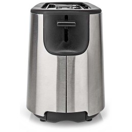 NEDIS topinkovač/ spotřeba 1000 W/ 1 slot/ 6 úrovní zhnědnutí/ funkce rozmrazování/ stojan/ řada nerez/ hliník