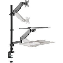 Neomounts  DS90-325BL1 / držák na stůl /pracovní místo / sezení-stání / monitor, klávesnice a myš