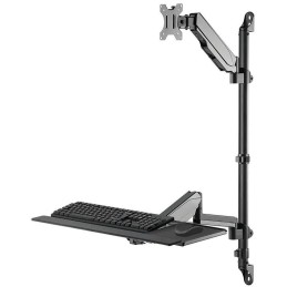 Neomounts  WL90-325BL1 / držák na zeď /pracovní místo / sezení-stání / monitor, klávesnice a myš