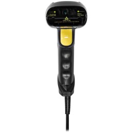 NEDIS čtečka čárových kódů/ laser/ kabelová/ 1D lineární/ napájení z USB/ USB 2.0/ černá