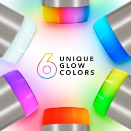 HidrateSpark – Smart-Flasche aus Edelstahl mit Strohhalm, 620 ml, Bluetooth-Tracker, Edelstahl