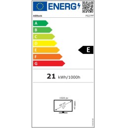 Phantom Gaming by Asrock monitor PG27FFT1B 27" /IPS/1920x1080/180Hz/ 450cd/m2/1ms/ 8bit/DP/2x HDMI/repro/VESA