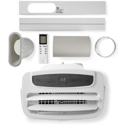 NEDIS Wi-Fi chytrá klimatizace/ 12000 BTU/ 100 m3/ odvlhčování/ 3 rychlosti/ 65 dB/ Android/ iOS/ bílá