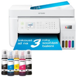 Epson EcoTank L5316/ 5760 x 1440/ A4/ MFZ/ LCD/ ITS/ ADF/ 4 barvy/ Wi-Fi/ USB/ 5 let záruka po registraci