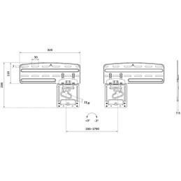 Neomounts WL30-265BL1 Neomounts Wall Mount for Samsung QMC, QMB & QHC signage displays, black
