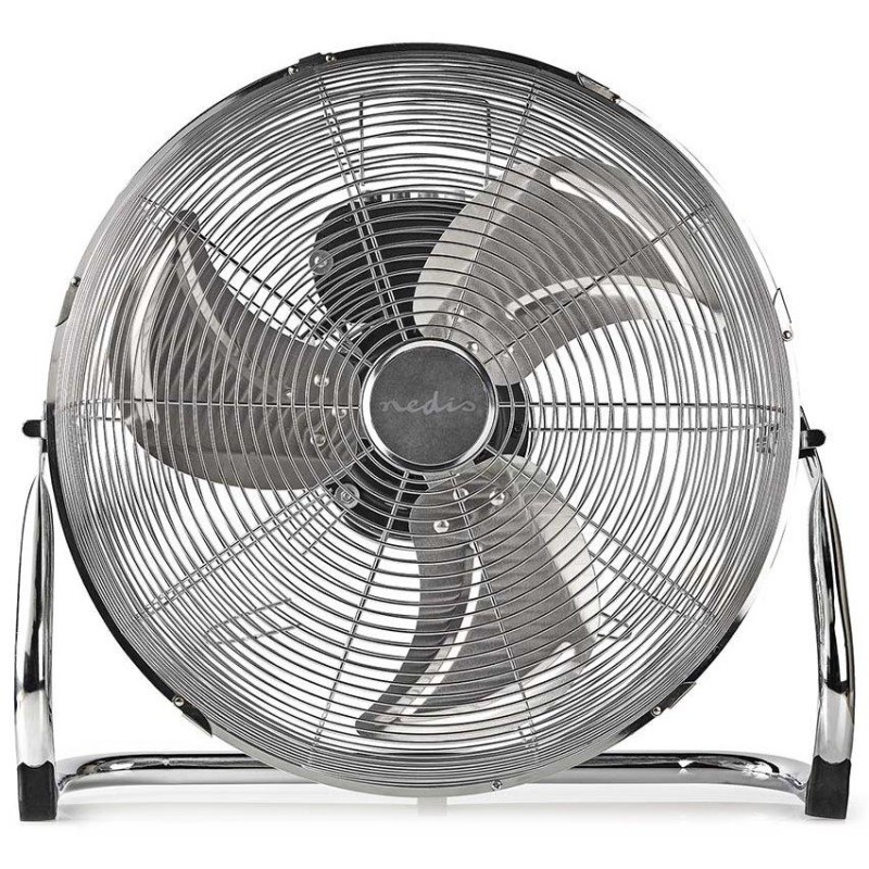 NEDIS podlahový ventilátor/ průměr 40 cm/ výkon 80 W/ 3 rychlosti/ naklápěcí/ kov