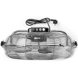 NEDIS podlahový ventilátor/ průměr 40 cm/ výkon 80 W/ 3 rychlosti/ naklápěcí/ kov
