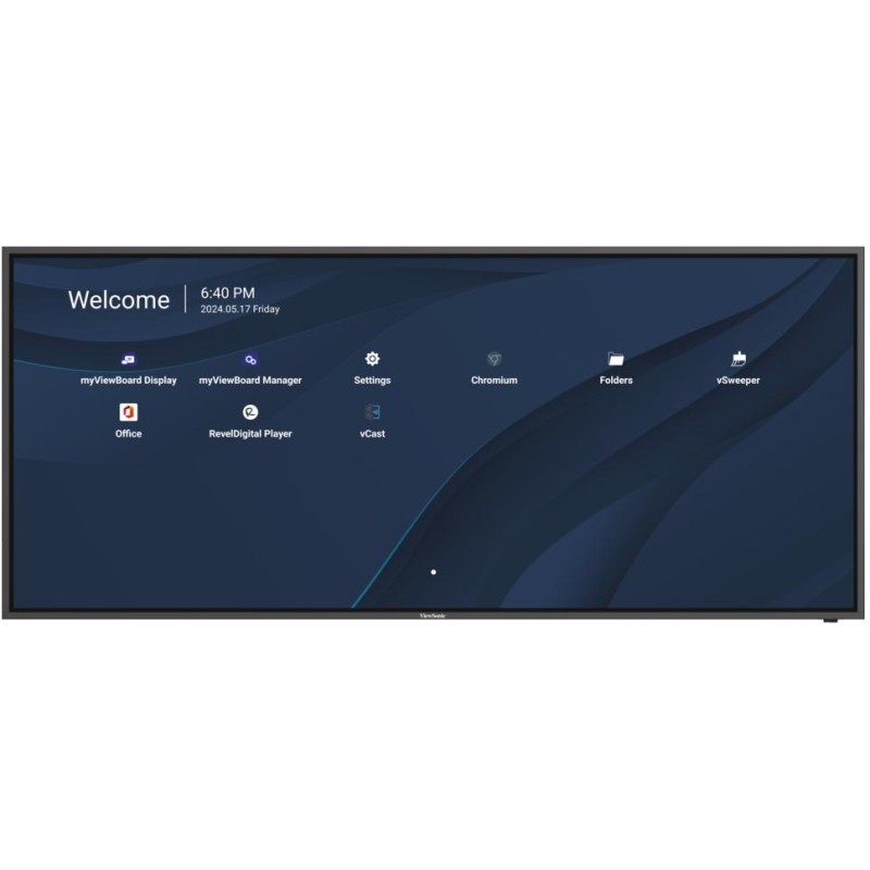 ViewSonic Flat Display CDE92UW/92"/WUHD/ 500nits, 5000:1, 8G RAM/128GB/ OPS slot/ HDMIDP/USB/Audio/RS232/Speaker/black