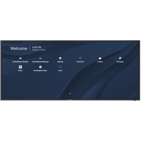 ViewSonic Flat Display CDE105UW/105"/WUHD/ 500nits, 5000:1, 8G RAM/128GB/ OPS slot/ HDMIDP/USB/Audio/RS232/Speaker/black
