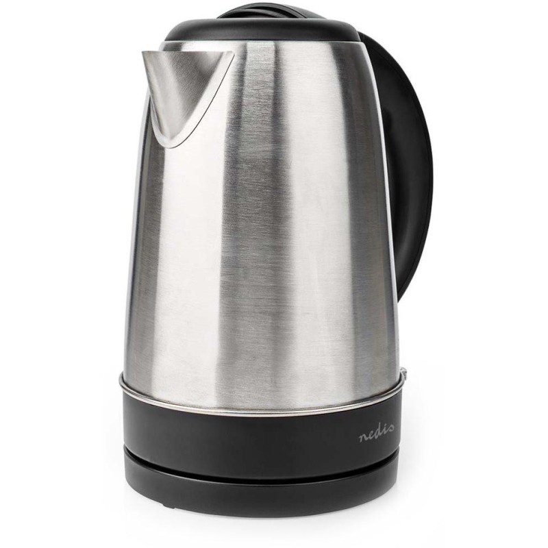 NEDIS rychlovarná konvice KAWK340EAL/ objem 1,7 l/ otáčení o 360°/ nerezová ocel/ spotřeba 2200 W/ černá / hliník