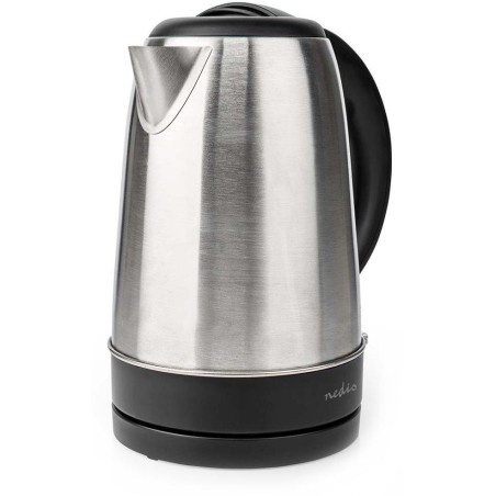 NEDIS rychlovarná konvice KAWK340EAL/ objem 1,7 l/ otáčení o 360°/ nerezová ocel/ spotřeba 2200 W/ černá / hliník