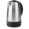 NEDIS Wasserkocher KAWK340EAL / Volumen 1,7 l / 360° Drehung / Edelstahl / Verbrauch 2200 W / Schwarz / Aluminium