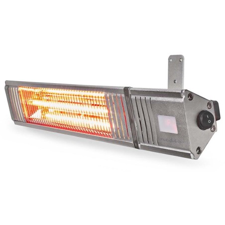 NEDIS ohřívač terasy/ spotřeba 2000 W/ 9 nastavení teploty/ IP65/ na zeď/ hliník