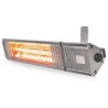 NEDIS Terrassenheizer / Verbrauch 2000 W / 9 Temperatureinstellungen / IP65 / Wandmontage / Aluminium