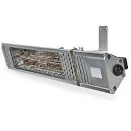 NEDIS ohřívač terasy/ spotřeba 2000 W/ 9 nastavení teploty/ IP65/ na zeď/ hliník