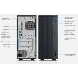 ASUS ExpertCenter P5/ Mini TWR/ i5-13420H/ 16GB/ 512GB SSD/ Intel® UHD/ W11P/ DVD-RW/ kbd+myš/ šedý