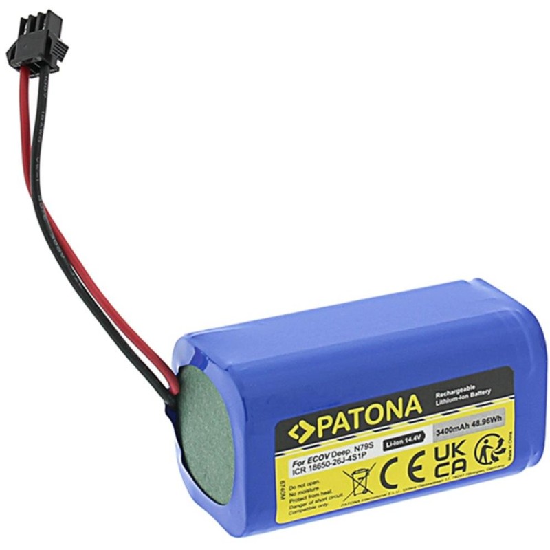 PATONA baterie pro robotický vysavač Ecovacs Deebot 600/N79/715 3400mAh, Li-lon 14,4V