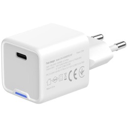 COLORWAY 1x USB-C/ síťová nabíječka/ GaN/ PD/ PPS/ 25W/ Včetně 100cm kabelu/ Bílá