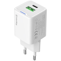 COLORWAY 1x USB-C/ síťová nabíječka/ GaN/ PD/ PPS/ QC/ 30W/ Bílá