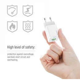 COLORWAY 1x USB-C/ síťová nabíječka/ GaN/ PD/ PPS/ QC/ 30W/ Včetně 100cm kabelu/ Bílá