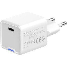 COLORWAY 1x USB-C/ síťová nabíječka/ GaN/ PD/ PPS/ 30W/ Včetně 100cm kabelu/ Bílá