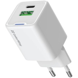 COLORWAY 1x USB-C/ síťová nabíječka/ GaN/ PD/ PPS/ QC/ 35W/ Bílá