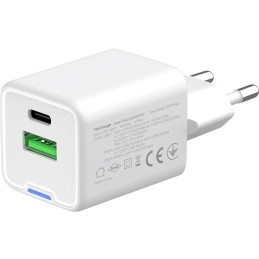 COLORWAY 1x USB-C/ síťová nabíječka/ GaN/ PD/ PPS/ QC/ 35W/ Bílá