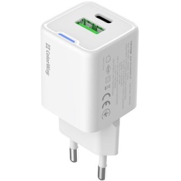 COLORWAY 1x USB-C/ síťová nabíječka/ GaN/ PD/ PPS/ QC/ 35W/ Včetně 100cm kabelu/ Bílá