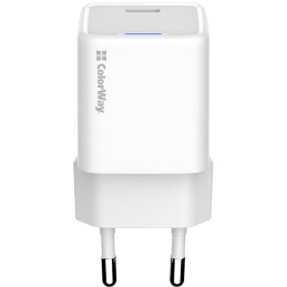 COLORWAY 1x USB-C/ síťová nabíječka/ GaN/ PD/ PPS/ 35W/ Bílá