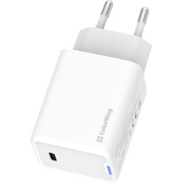 COLORWAY 1x USB-C/ síťová nabíječka/ GaN/ PD/ PPS/ 45W/ Bílá