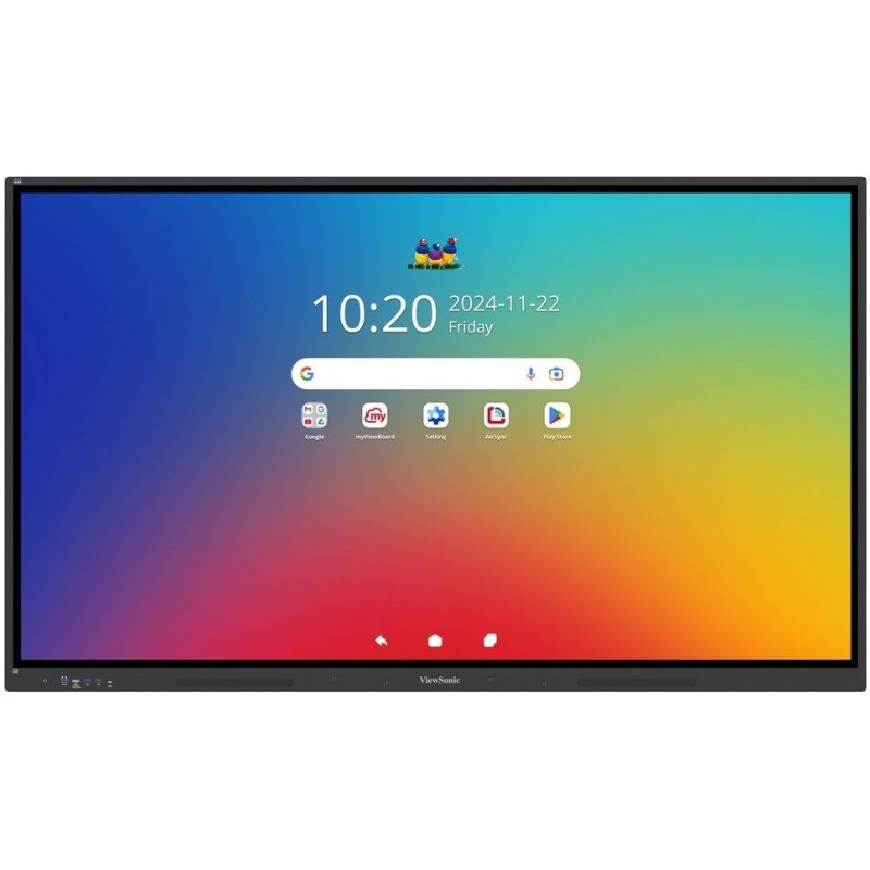 ViewSonic Multi Touch Display IFP6534 65" 40Multi touch,9H, 3840x2160, 450nits, 8G RAM/128GB,  HDMI, VGA ,DP,USB, RJ45