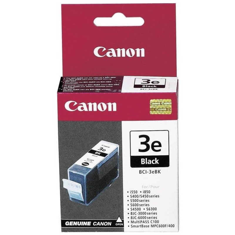 Canon inkoustová náplň BCI-3eBk/ Černá