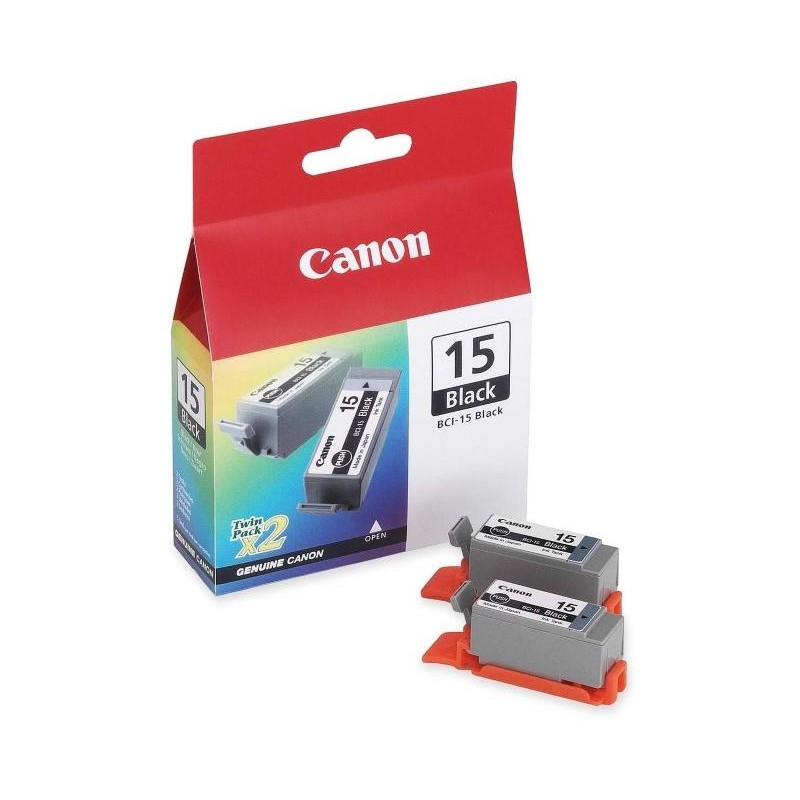 Canon inkoustová náplň BCI-15B/ 2ks v balení/ Černá
