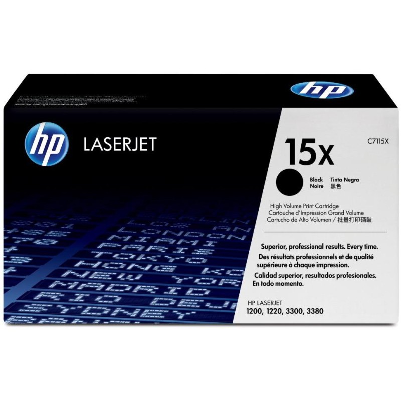 HP černý toner, C7115X, LJ 12xx/100x originál
