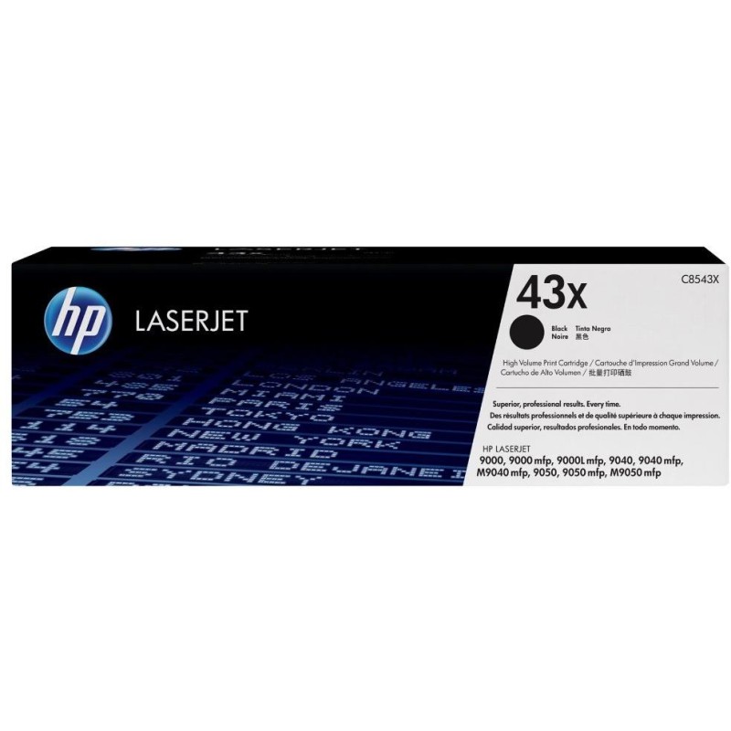 HP černý toner, C8543X, LJ 9000 originál