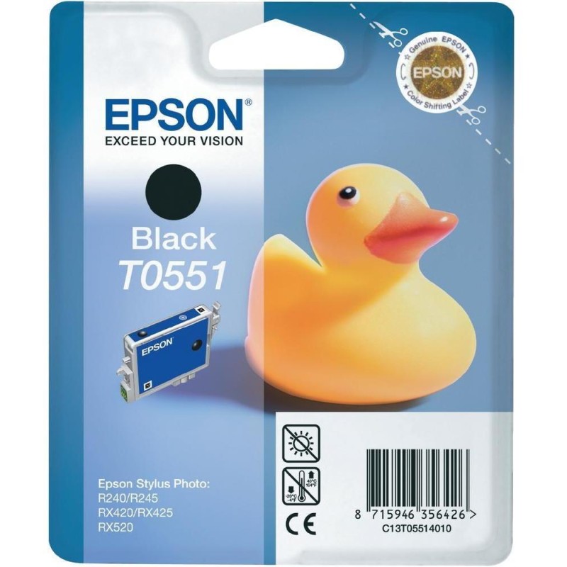 Epson inkoustová náplň/ C13T055140/ Stylus Photo R240/ RX 420/ 425/ 520/ Černá