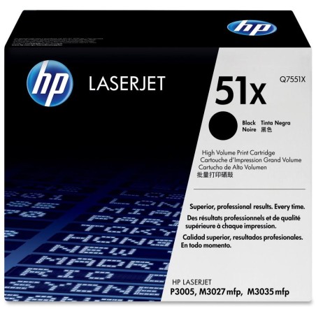 HP černý toner, Q7551X, LJ P3005/M3035 originál