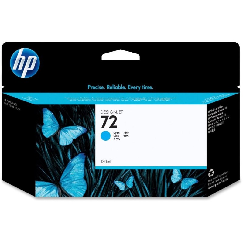 HP (72) Cyan ink. náplň pro DJ T1100, 130ml, C9371A  originál