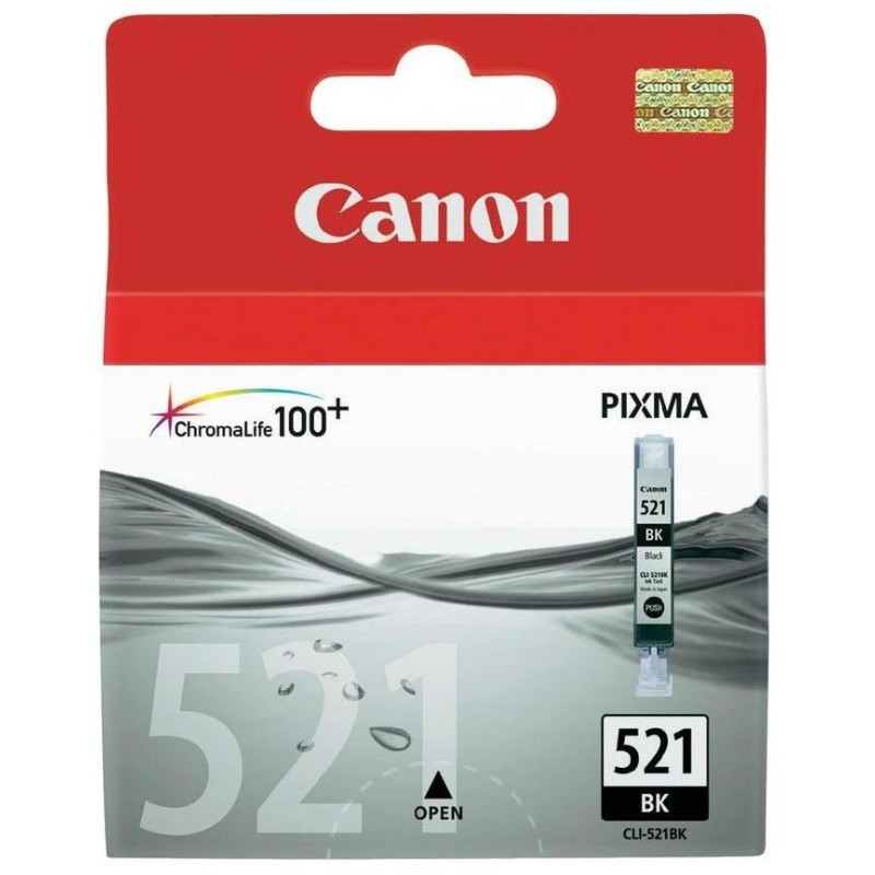 Canon inkoustová náplň CLI-521Bk/ černá