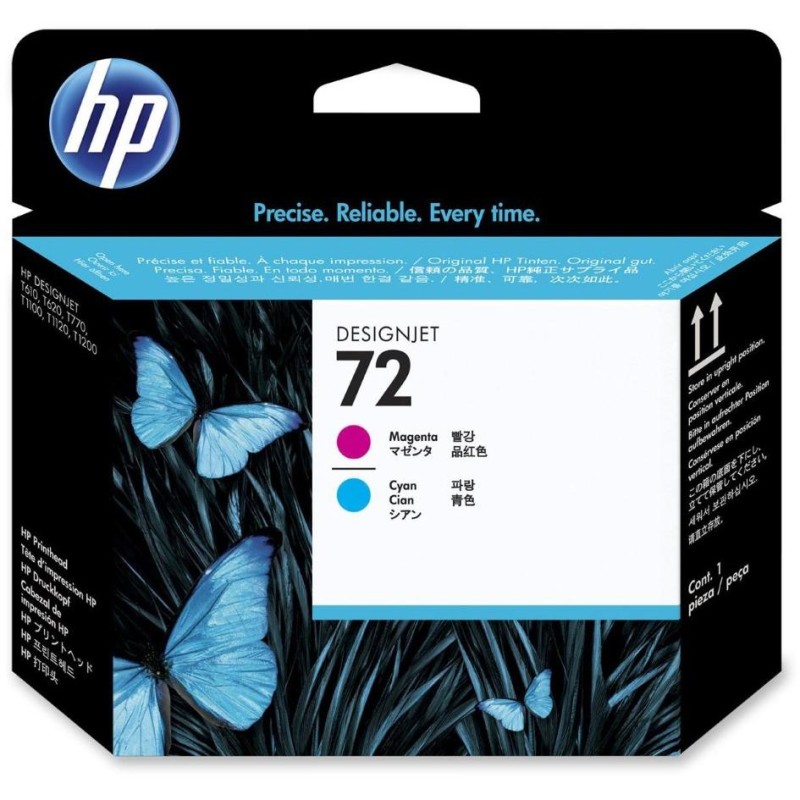 HP (72) C9383A tisková hlava azurová a purpurová originál