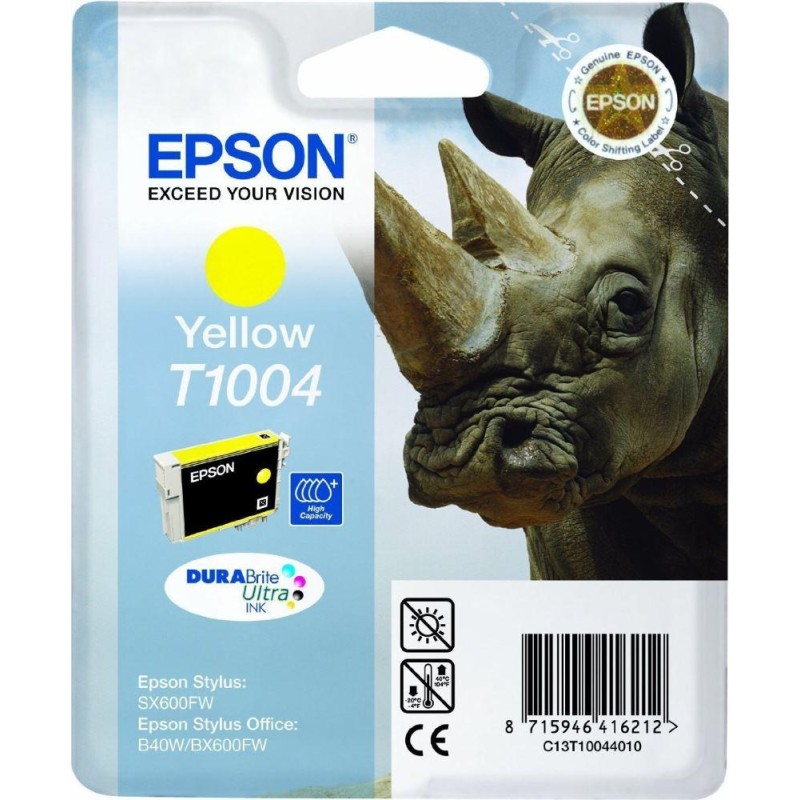 Epson inkoustová náplň/ C13T10044010/ Stylus Office B40W/ SX600FW/ Žlutá
