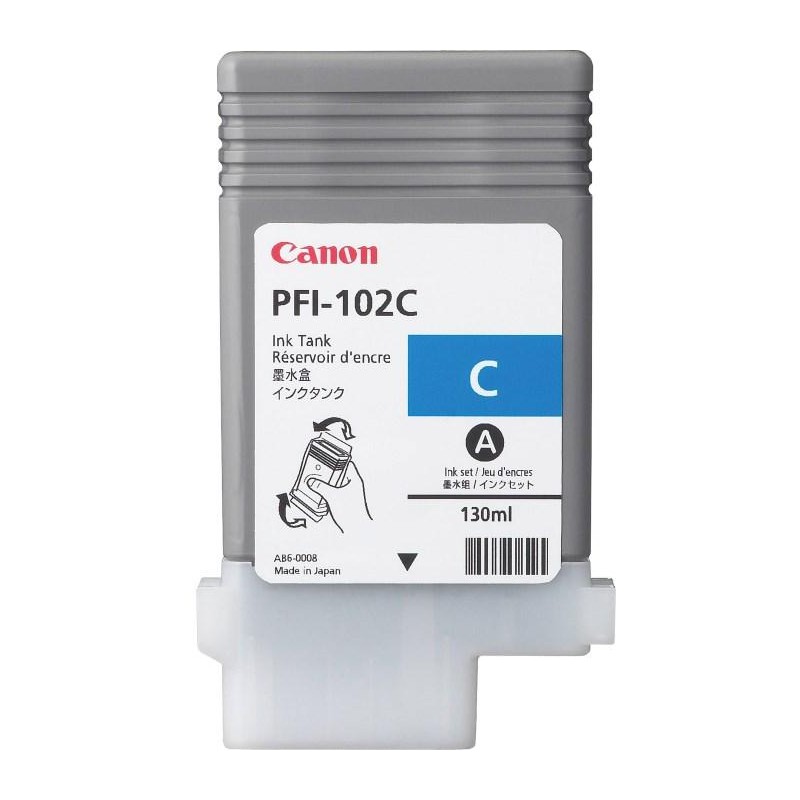 Canon  Zásobník inkoustu PFI-102C/ iPF-500/ 6x0/ 7xx/ LP-xxx/ azurový
