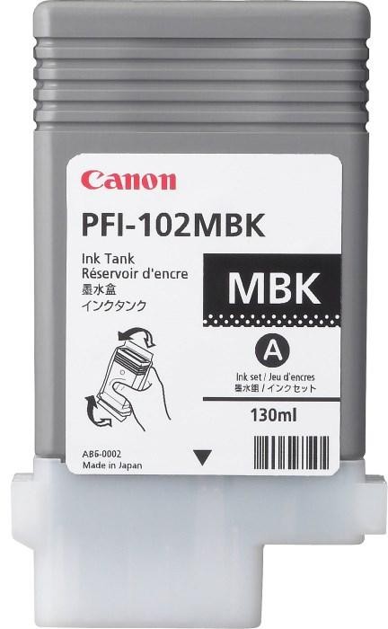 Canon Zásobník atramentu PFI-102MBk/ iPF-500/ 6x0/ 7xx/ LP-xxx/ Matný čierny