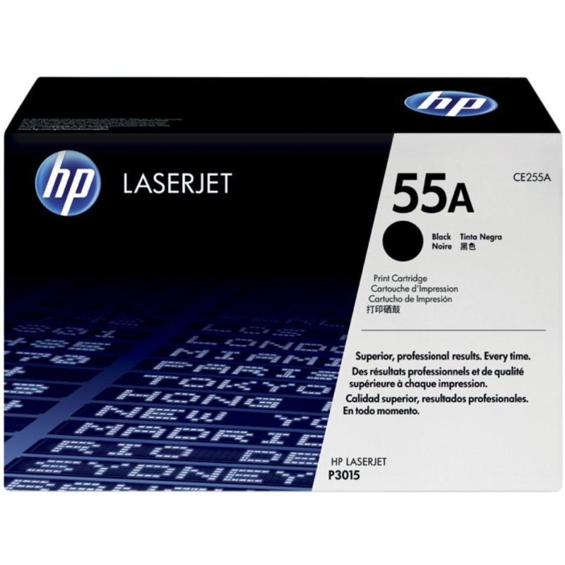HP černý toner, CE255A pro LJ P3015 originál