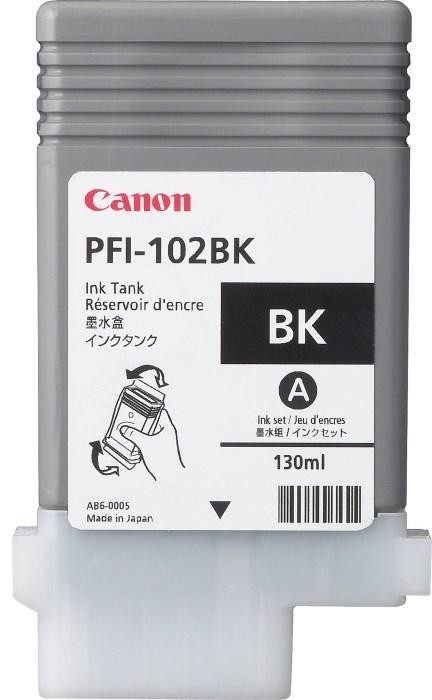 Canon Zásobník atramentu PFI-102Bk/ iPF-500/ 6x0/ 7xx/ LP-xxx/ Čierny
