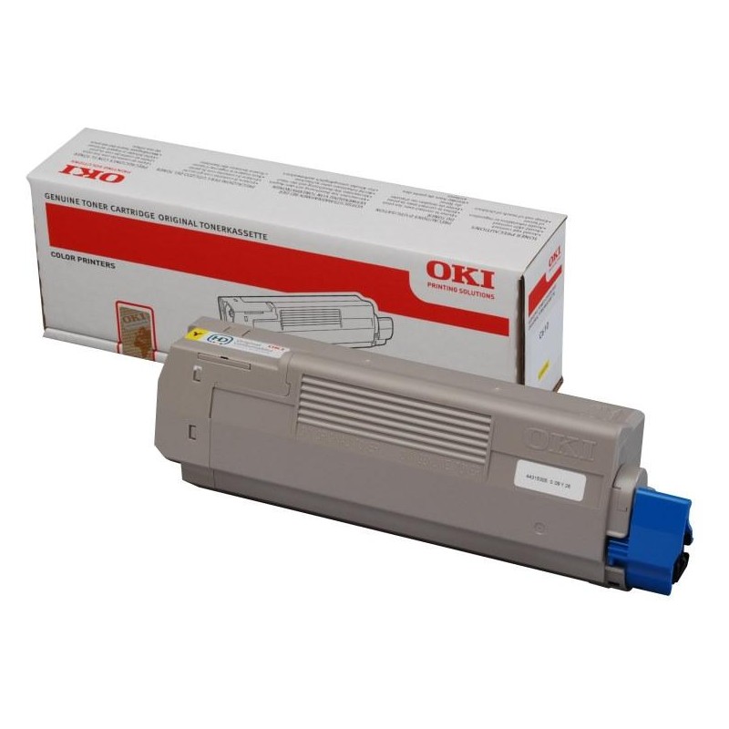OKI originál tonerová kazeta 44315305/ C610/ 6000 stran/ Žlutá