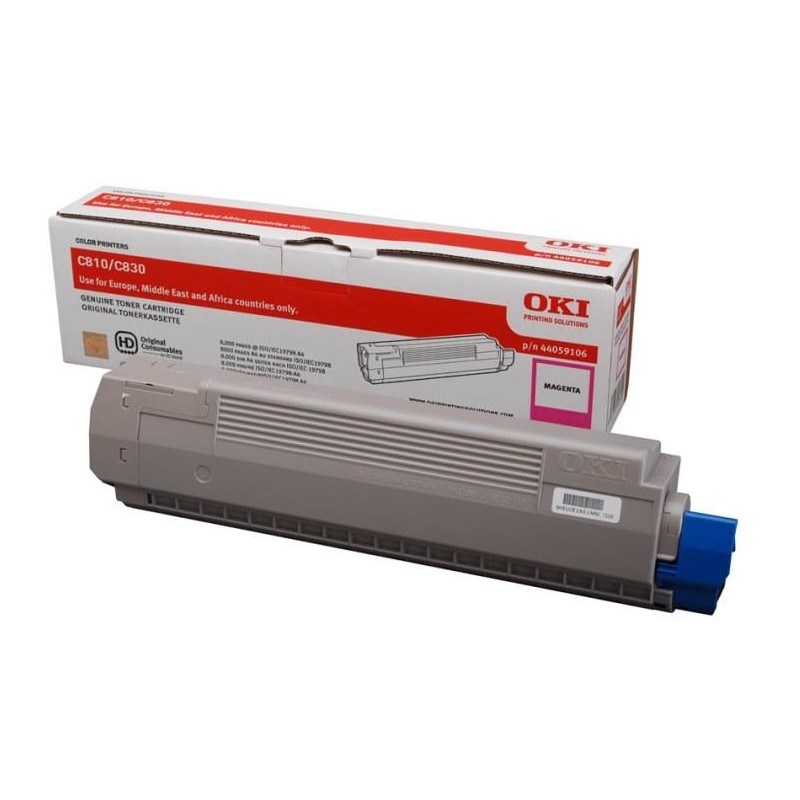OKI originál tonerová kazeta 44059106/ C810/ C830/ 8000 stran/ purpurový