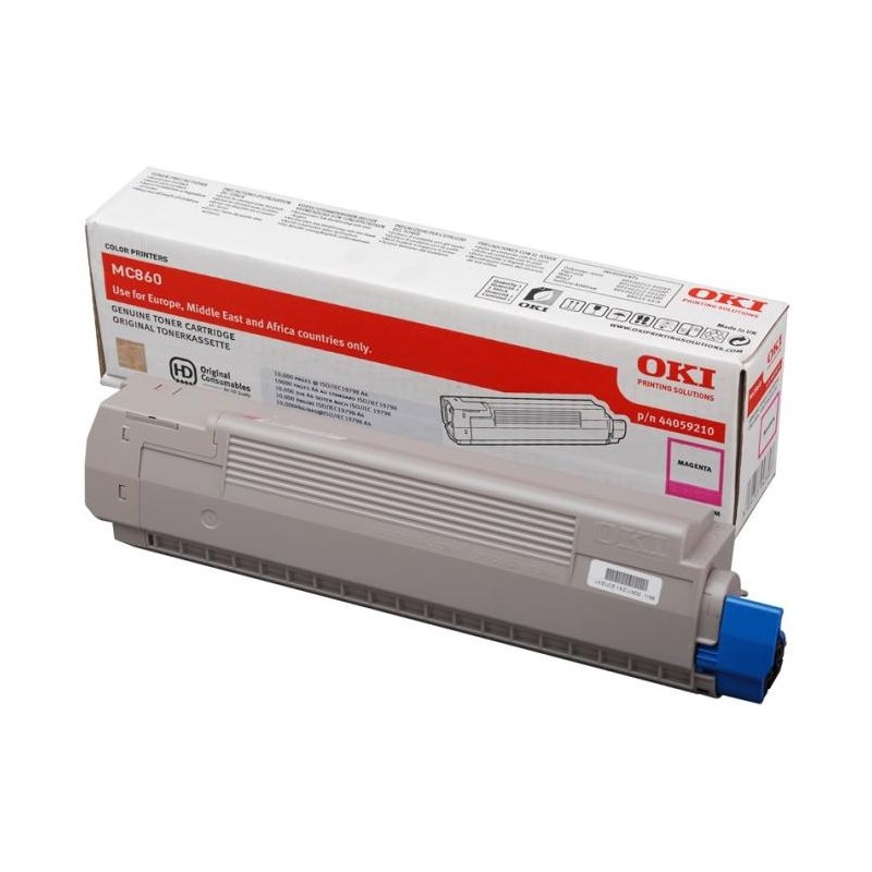 OKI originál tonerová kazeta 44059210/ MC860/ 10 000 stran/ purpurový